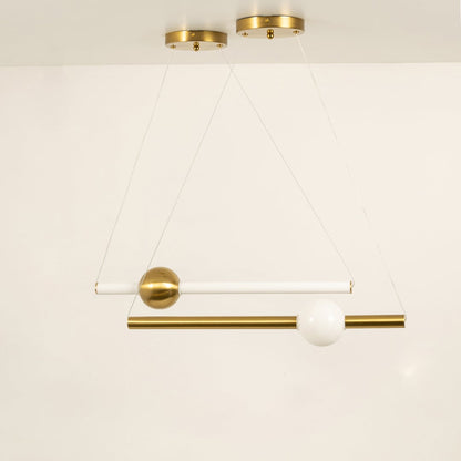 Edwin Linear Ceiling Pendant LightLight Off White Background