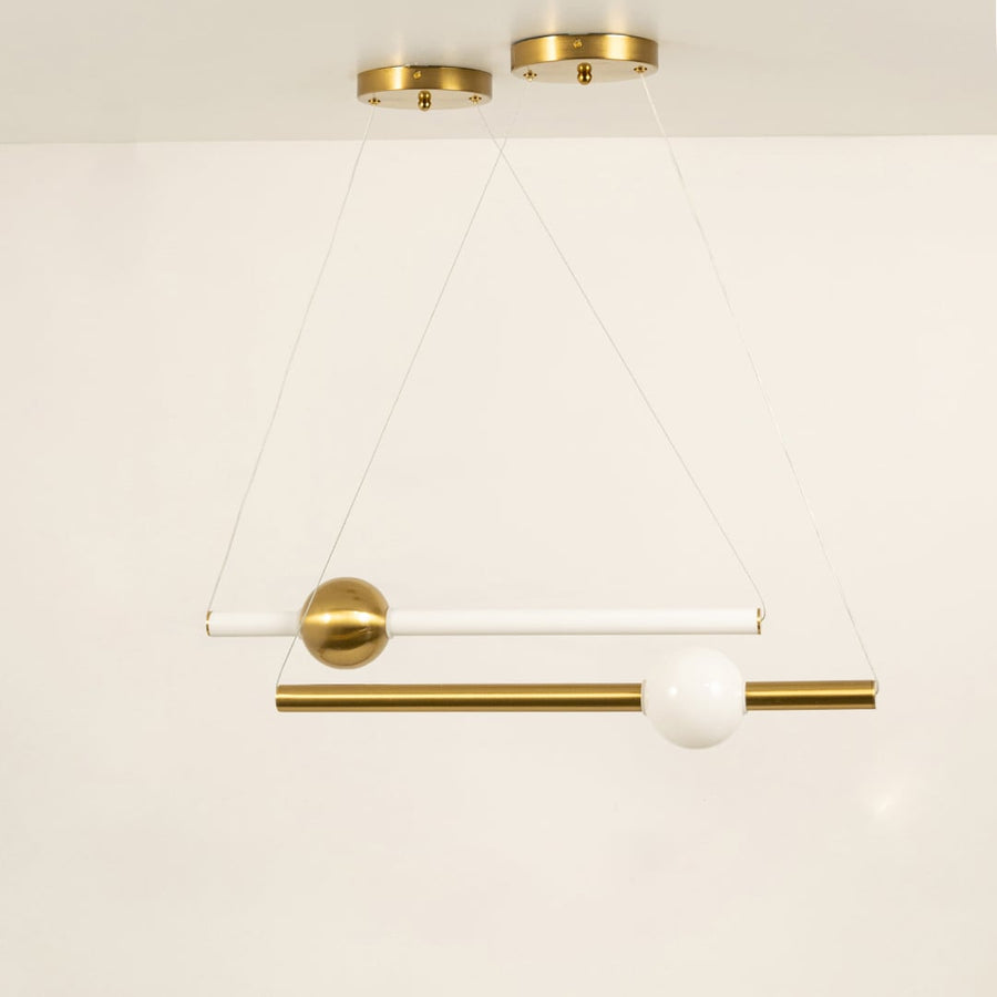 Edwin Linear Ceiling Pendant LightLight Off White Background