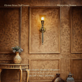 Elysian Brass Wall Sconce - Glass Shade
