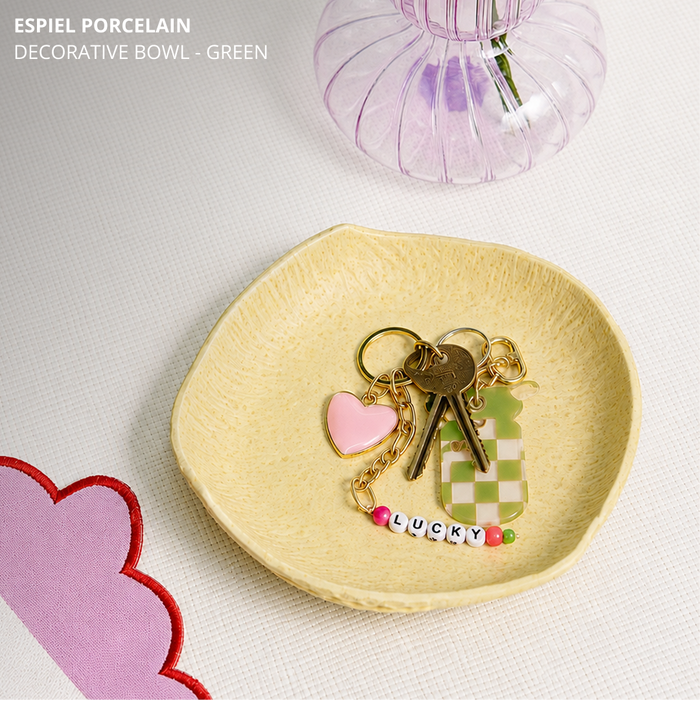 Espiel Porcelain Decorative Bowl - Green