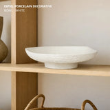 Espiel Porcelain Decorative Bowl - White