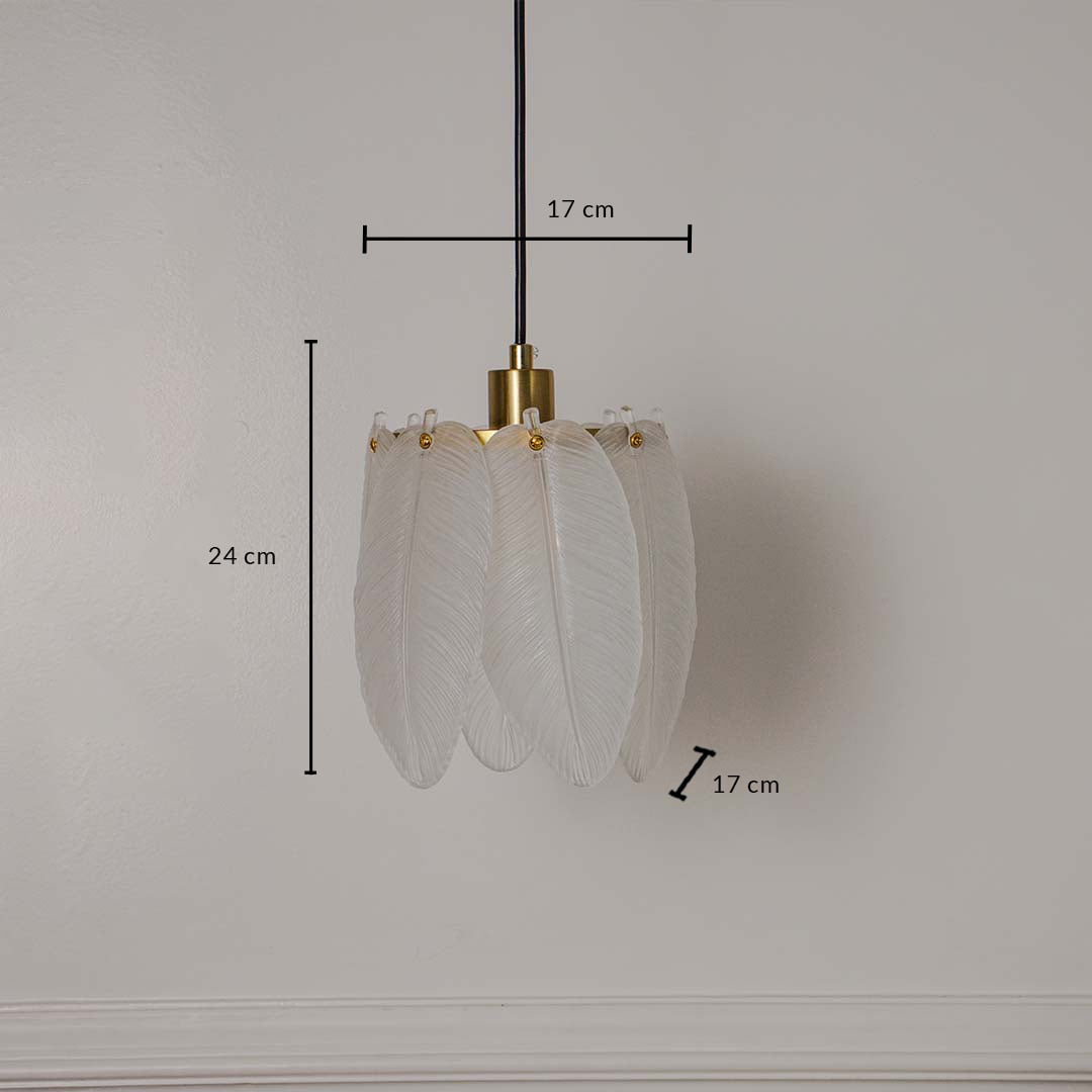 Feather Light Fixture Hanging Lamp Dimensions
