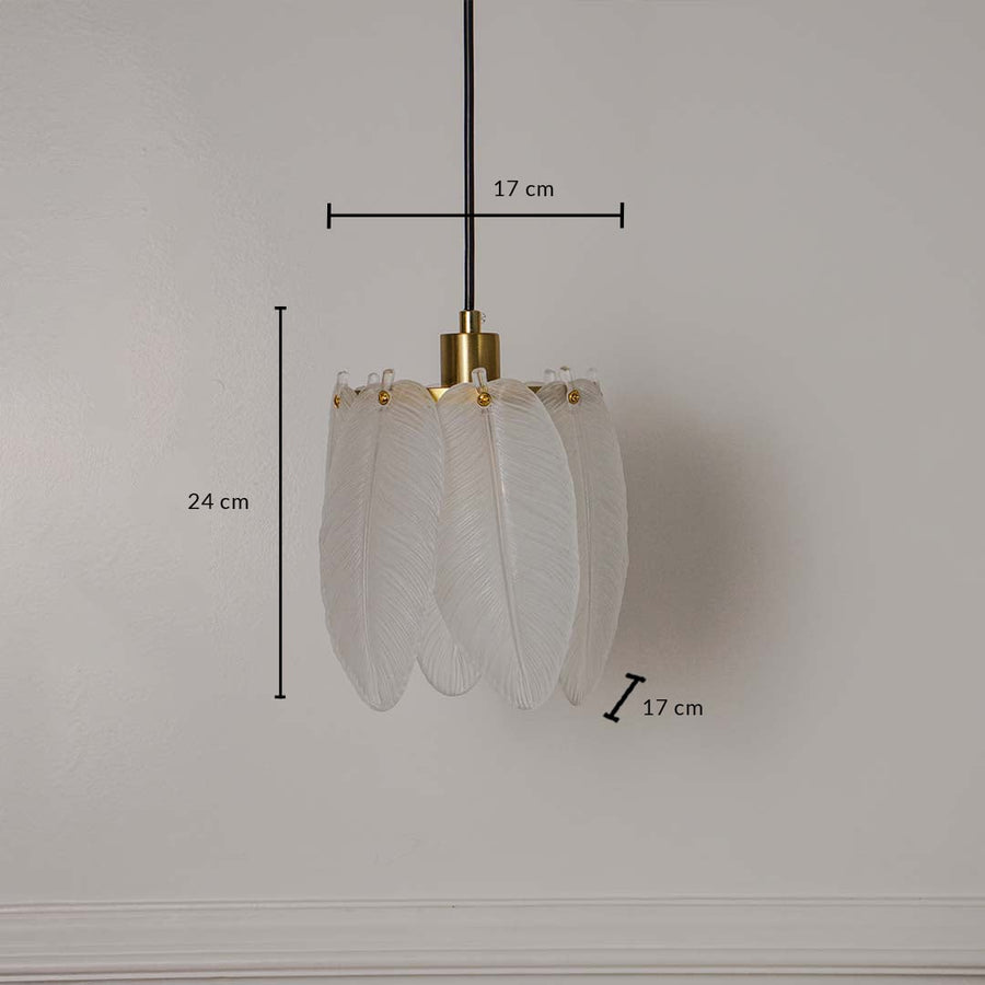 Feather Light Fixture Hanging Lamp Dimensions