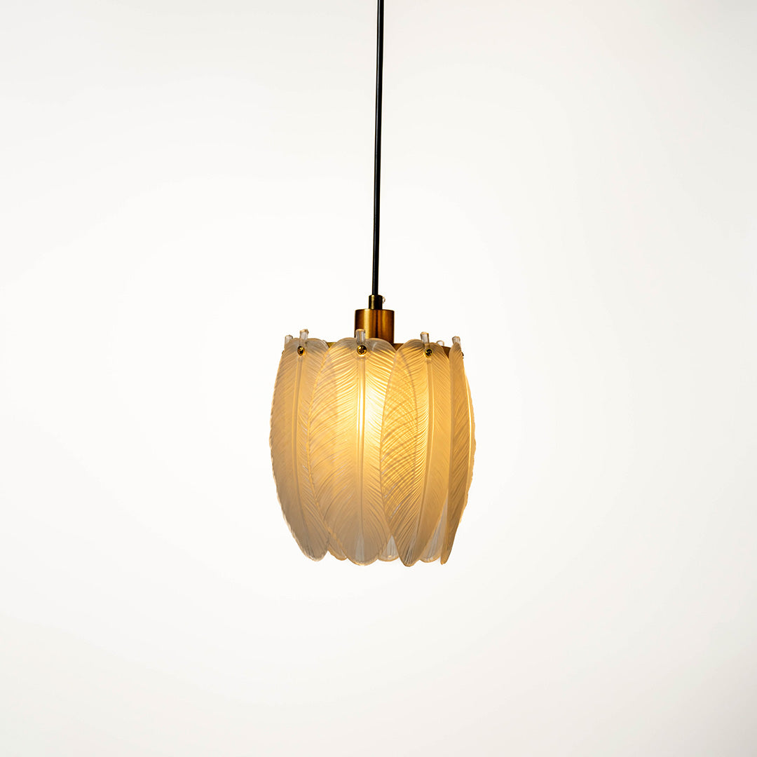 Feather Light Fixture Hanging Lamp