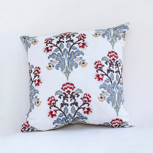 Floret Designer Multicolored Embroidered Cushion Cover