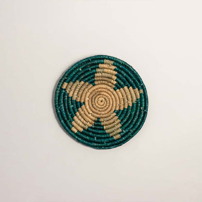 Florish Green Decorative Hanging Wall Basket