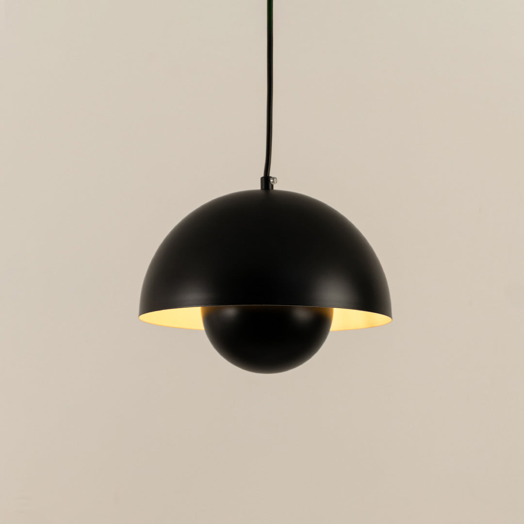 Flowerpot Pendant Light - Black