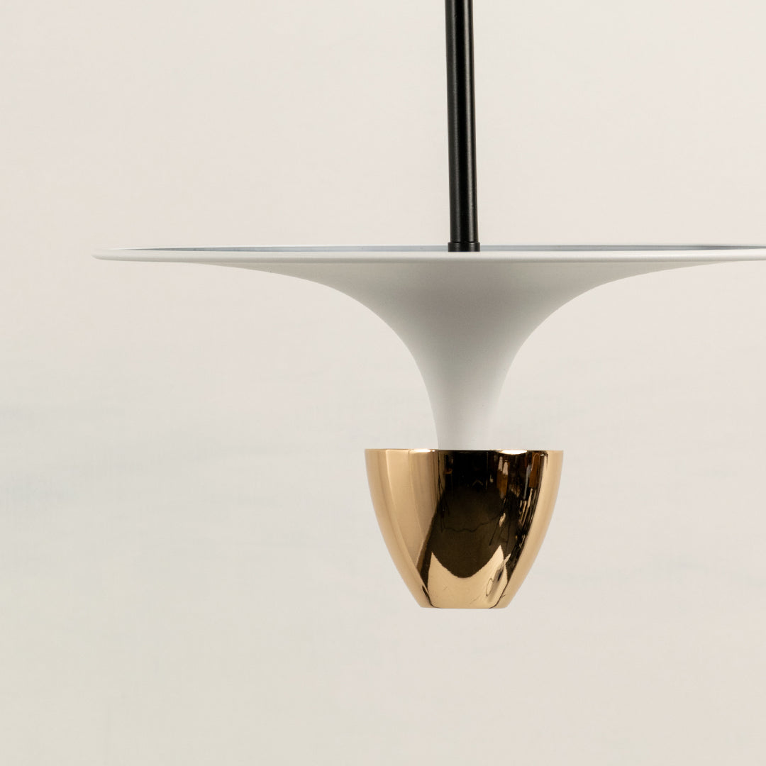 Flying Saucer Pendant Light - Gold