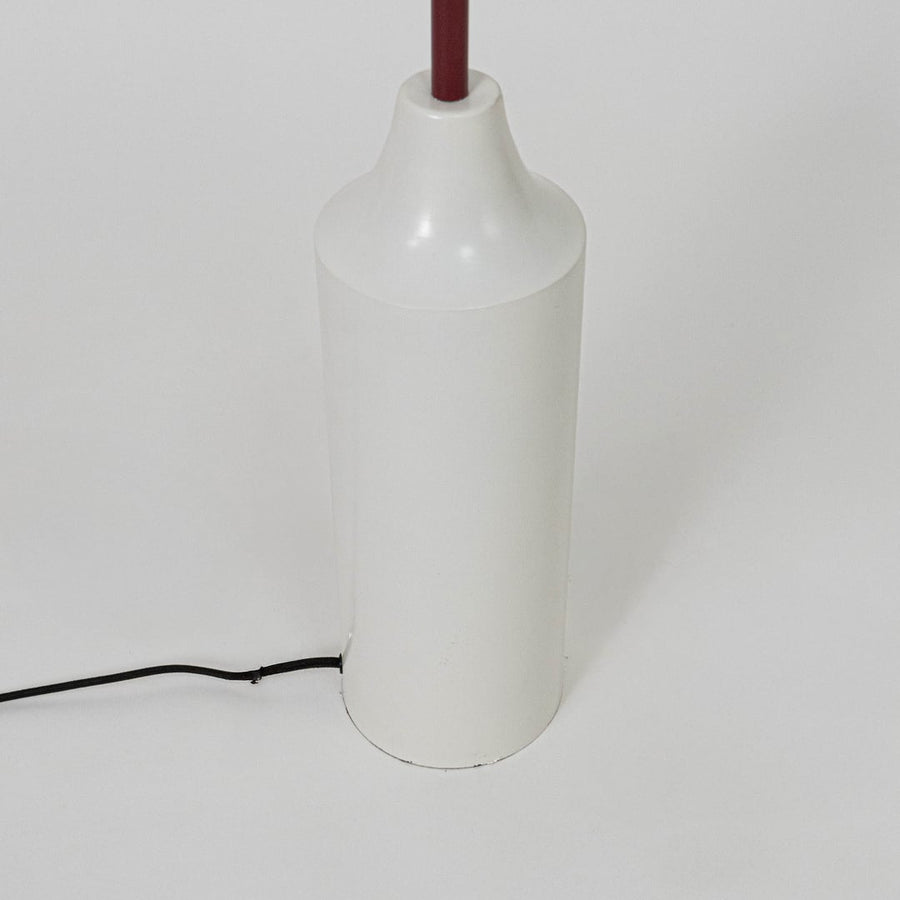 Folia Aged Metal Floor Lamp White Closeup 1