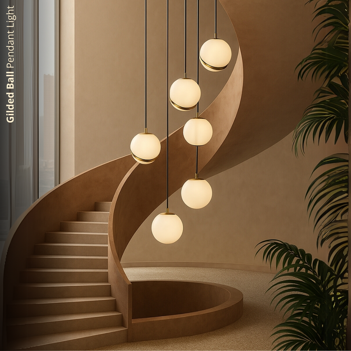 Gilded Ball Pendant Light