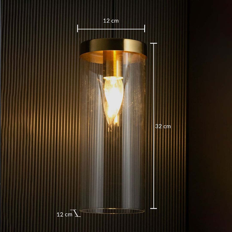 Metal cage pendant light shown with measurements displaying a 24 cm top width 24 cm base width and 36 cm height highlighting its tall curved wire frame structure.