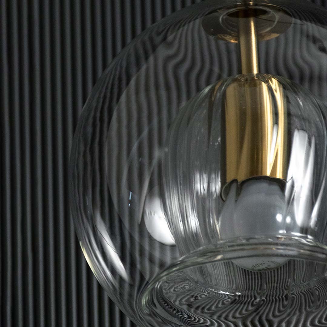 Glass Round Ball Hanging Pendant Lamp