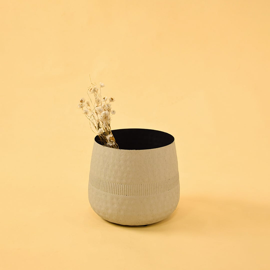 Harrappan Vase Grey Large Lifestyle