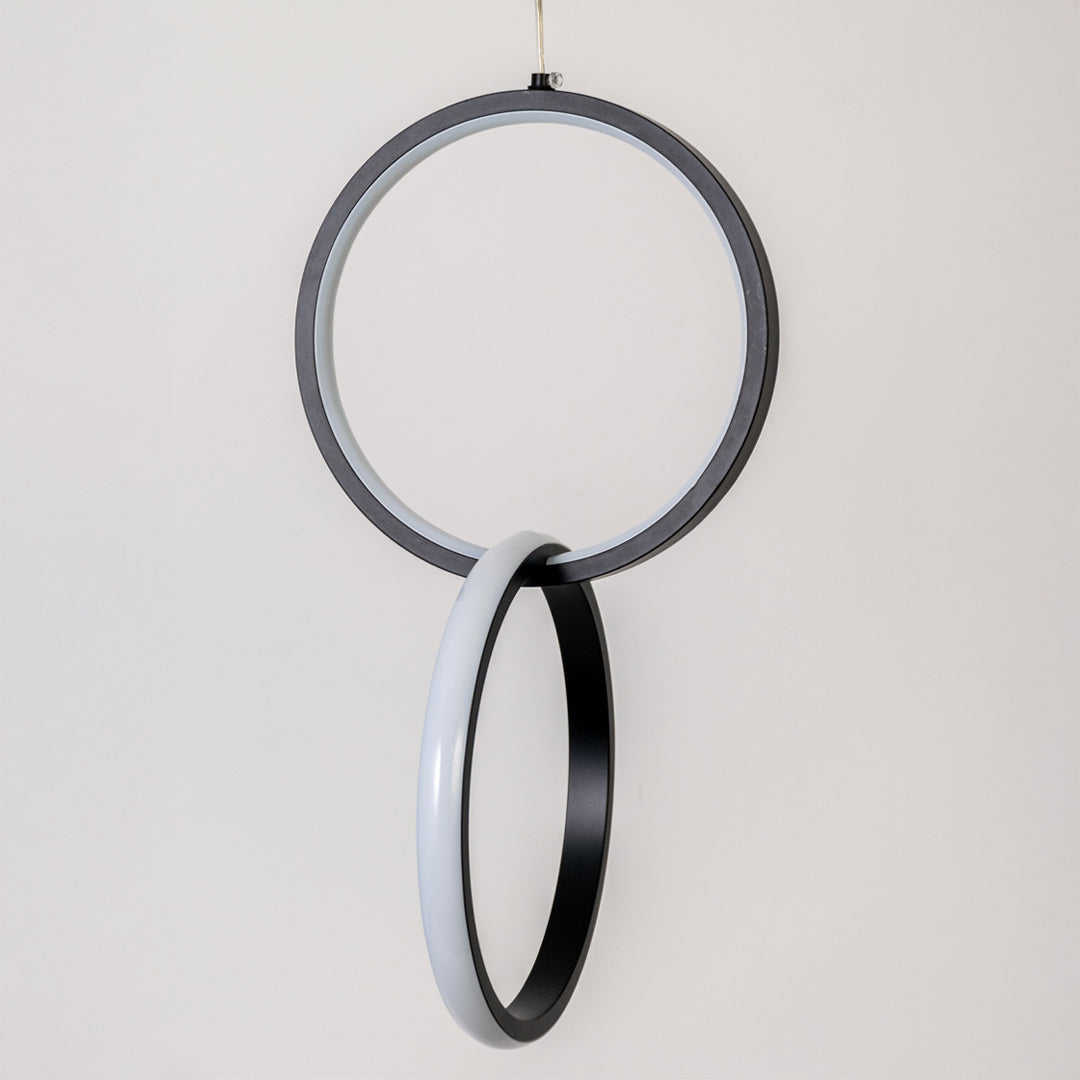 Hopf link LED Pendant Light - Black