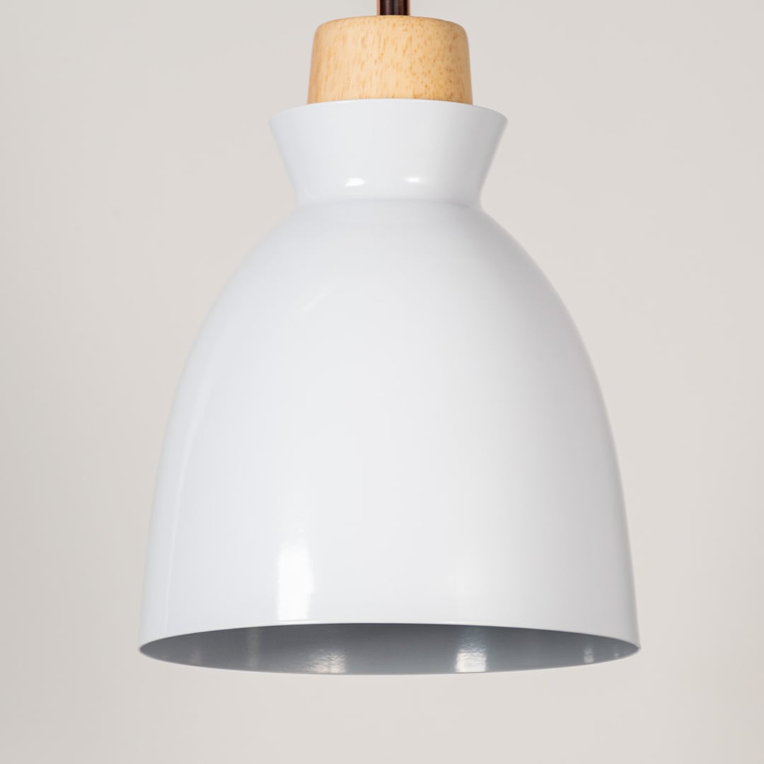 Horn Pendant Light White Closeup