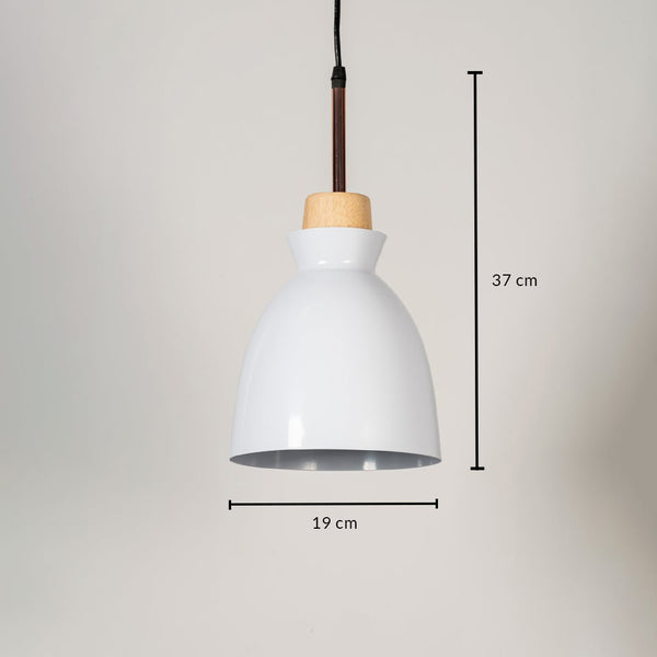 Horn Pendant Light- White