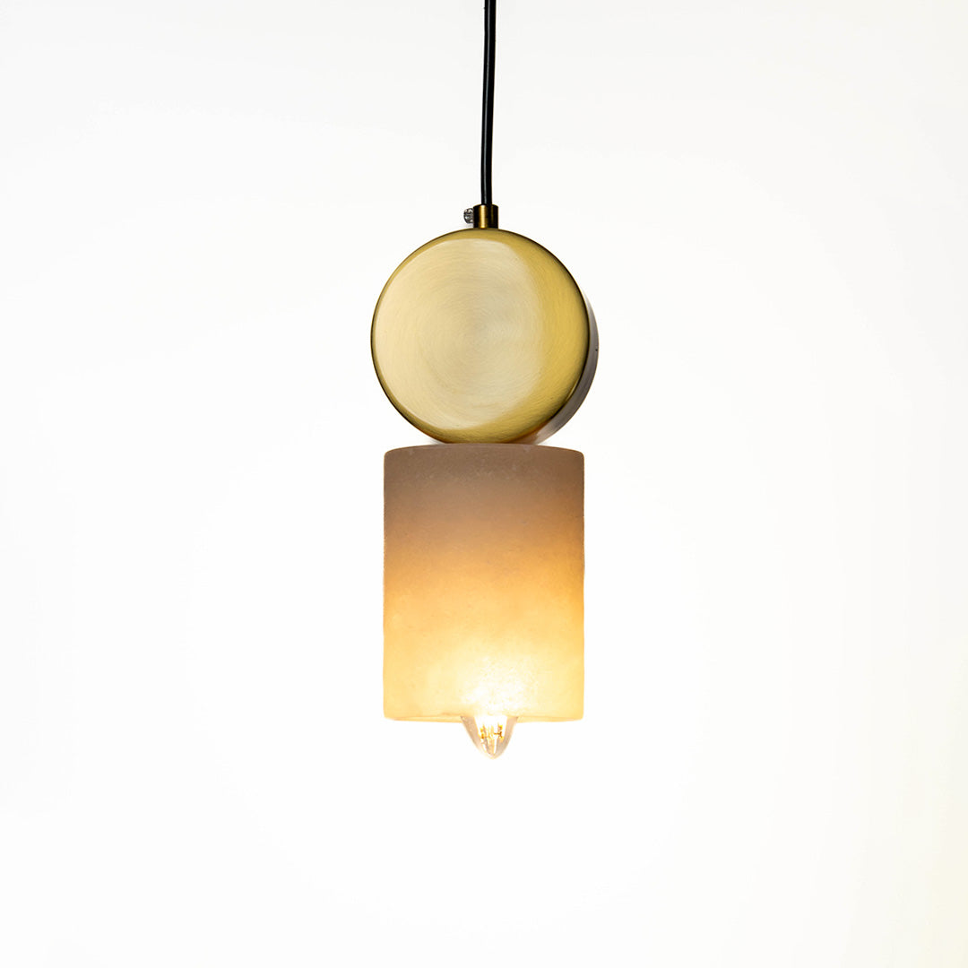 Imitation Marble Hanging Lamp - Long
