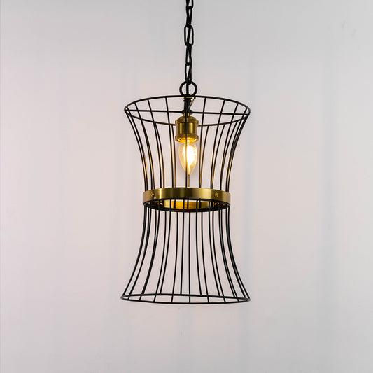 Industrial Black Metal Hanging Lamp