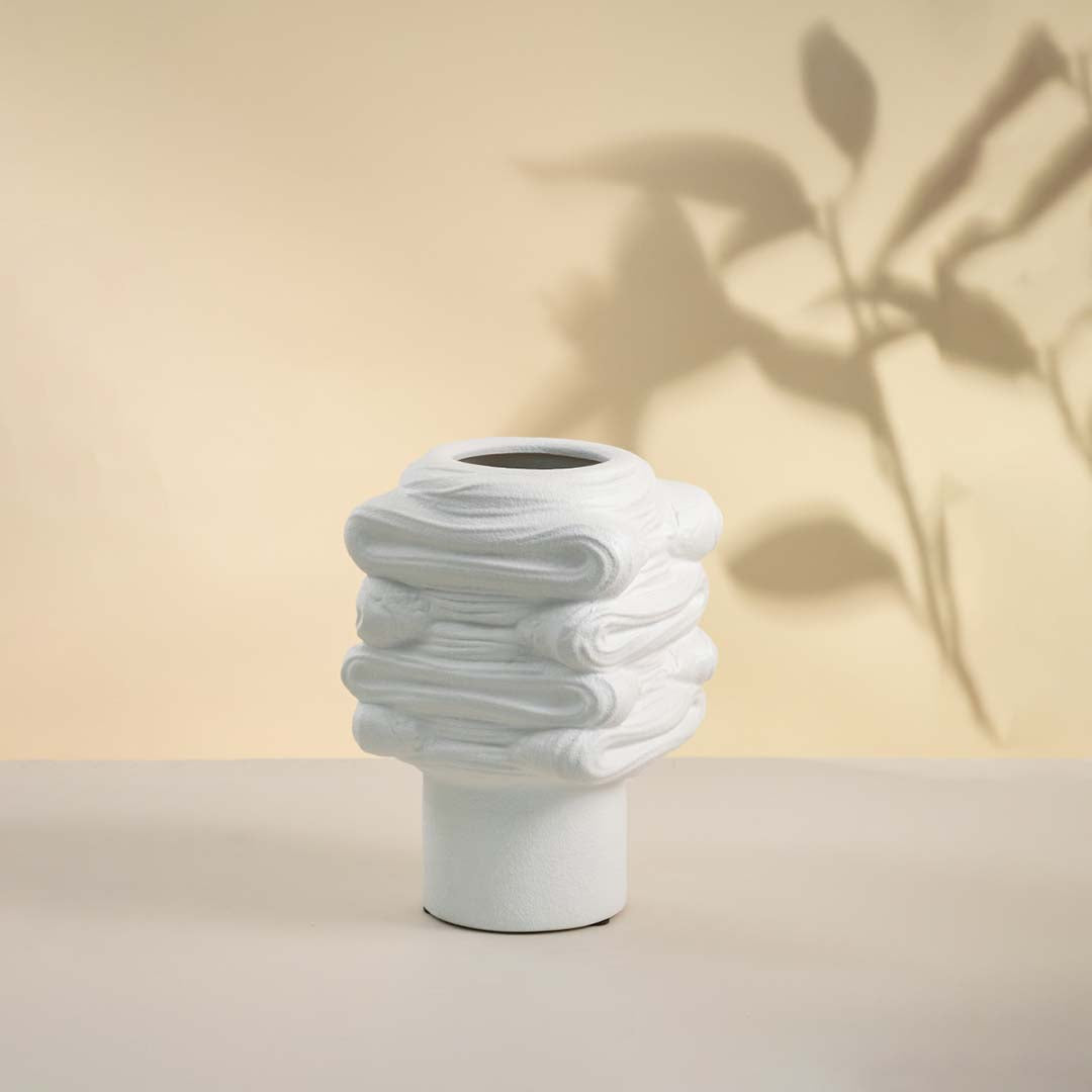 Insol White Ceramic Vase