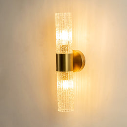Iraida Ribbed Glass Wall Lamp