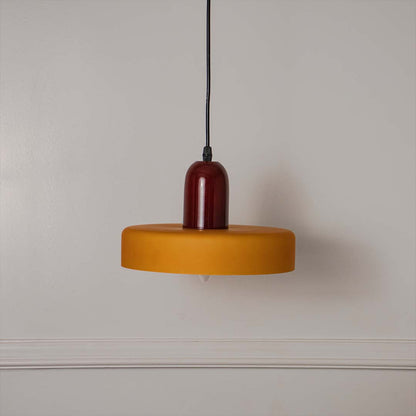 Italian Retro Pendant Light - Orange & Red
