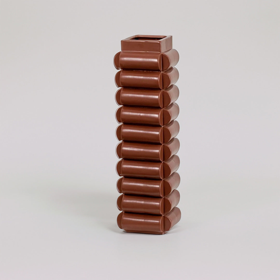 Johnson Flower Vase - Brown