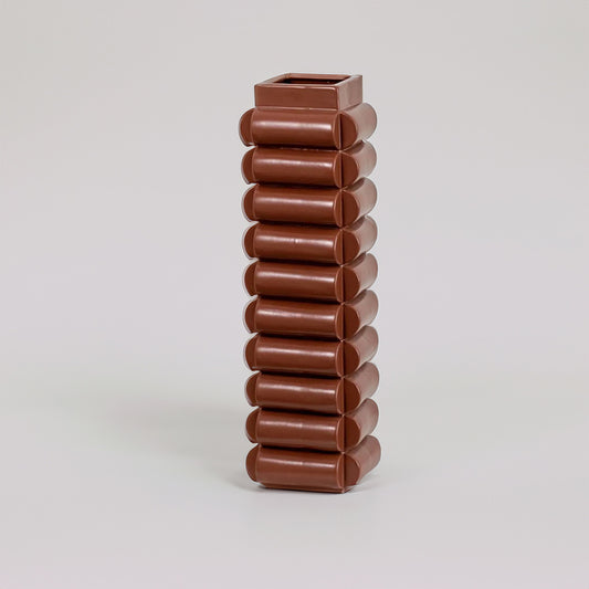 Johnson Flower Vase - Brown