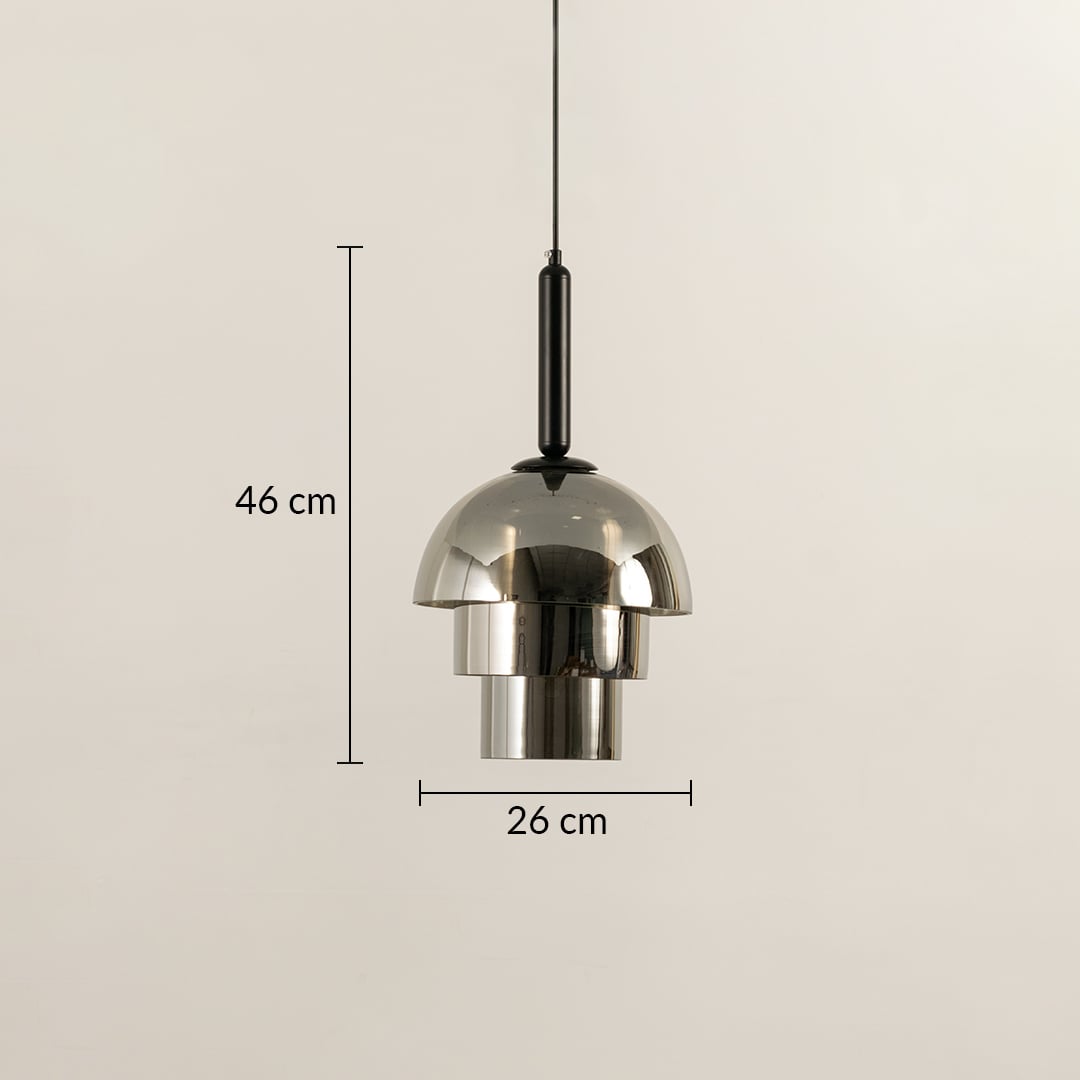 Jolly Pendant Lamp Chrome Dimensions
