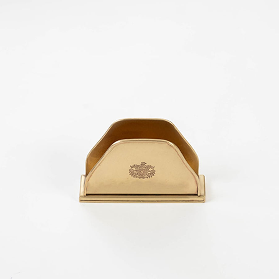 Brass tissue holder neatly packed in premium black box with secure padding for luxury gifting and safe storage.