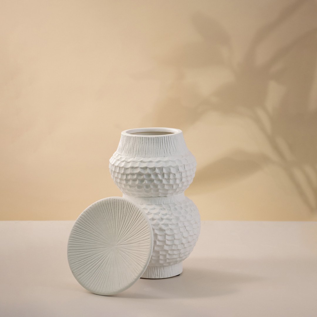 Kera White Ceramic Decorative Item