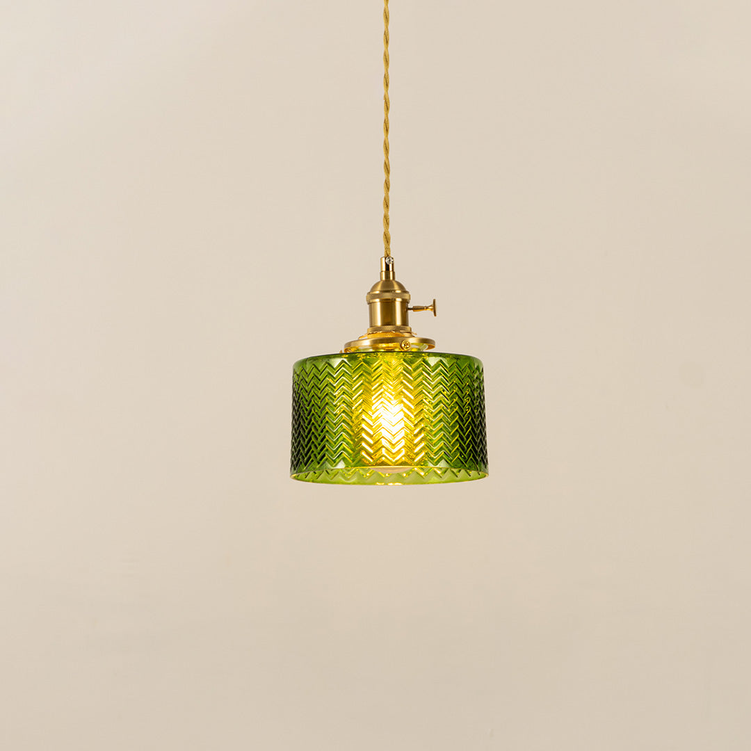 Laminae Green Hanging Light
