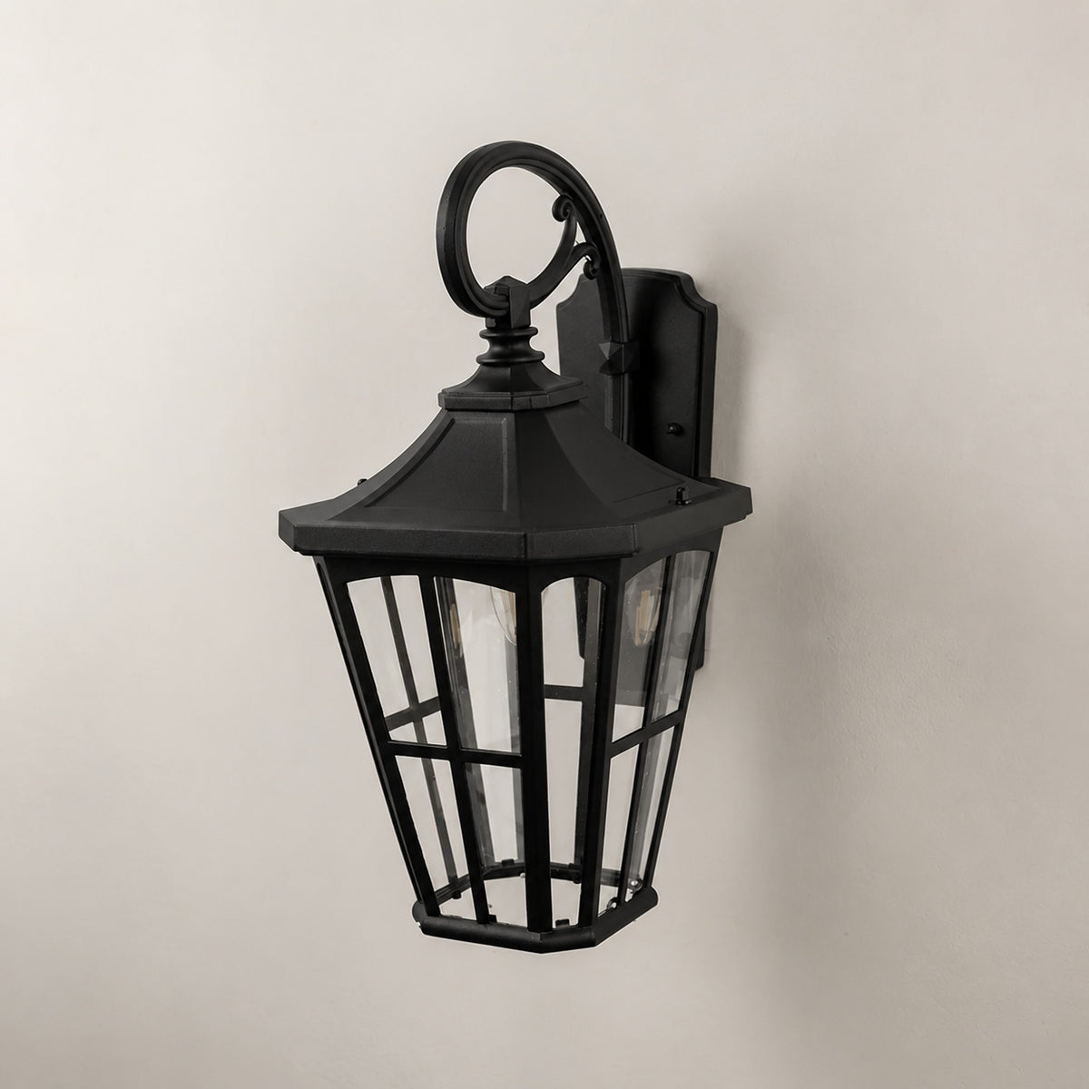 Lantern Outdoor Wall Light - Black