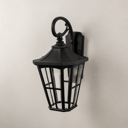 Lantern Outdoor Wall Light - Black