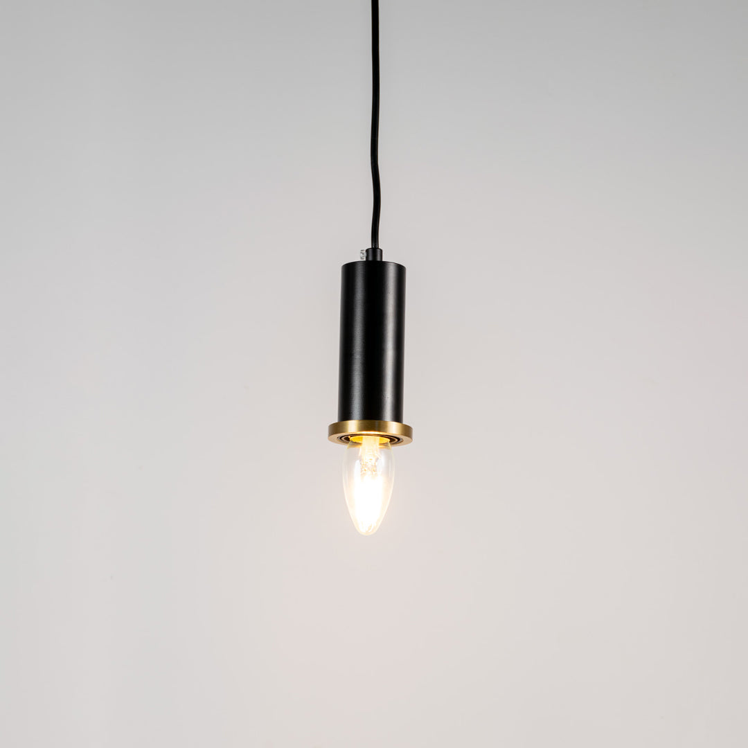 Long Chic Pendant Light - Black