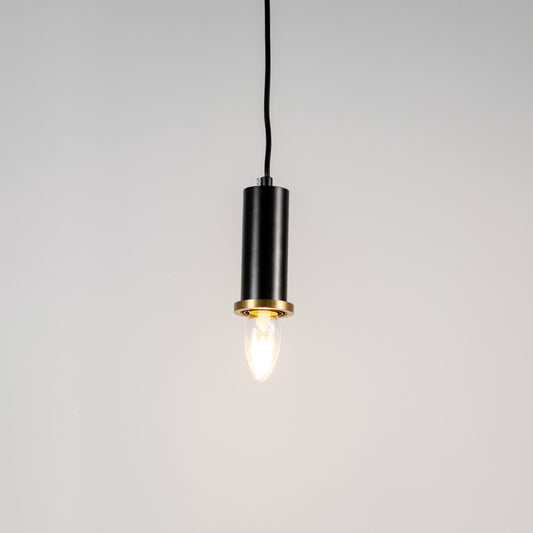 Long Chic Pendant Light - Black