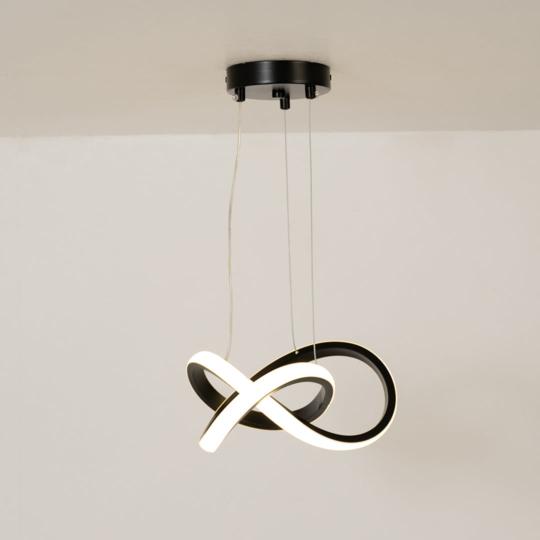 Loop Strip LED Chandelier - Black