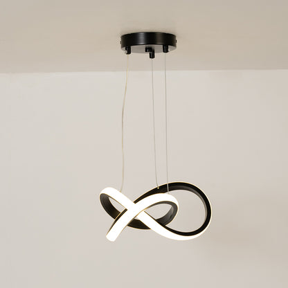 Loop Strip LED Chandelier - Black