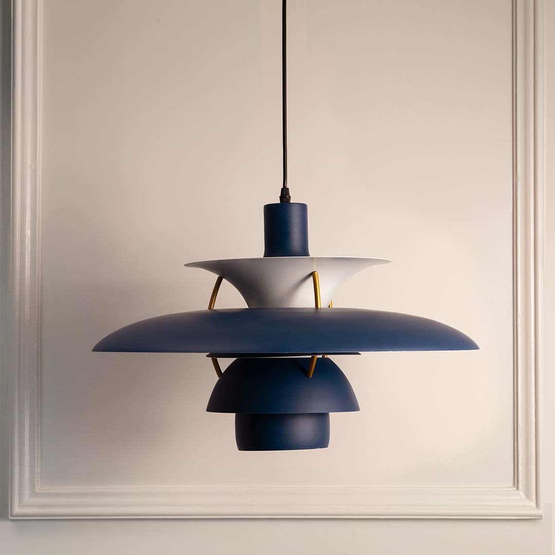 Louis Poulsen PH5 Inspired Pendant Light - Blue