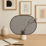 Lvvish Marble Flower Vase With Oval Metal Mesh