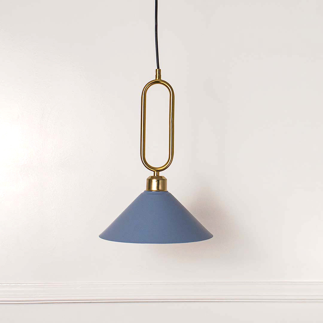 Macaron Pyramid Pendant Lamp - Grey