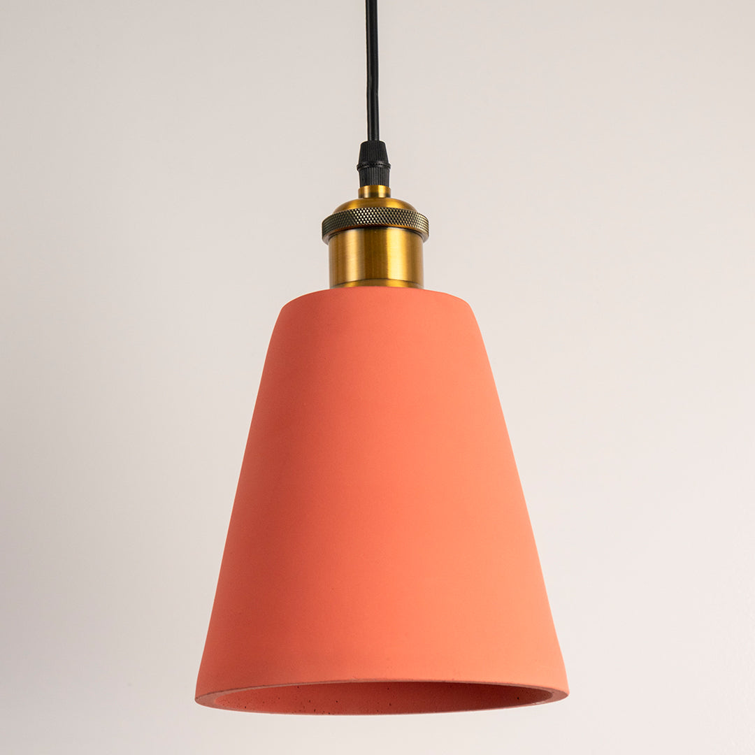 Macaron Single Head Colored Pendant Light - Orange