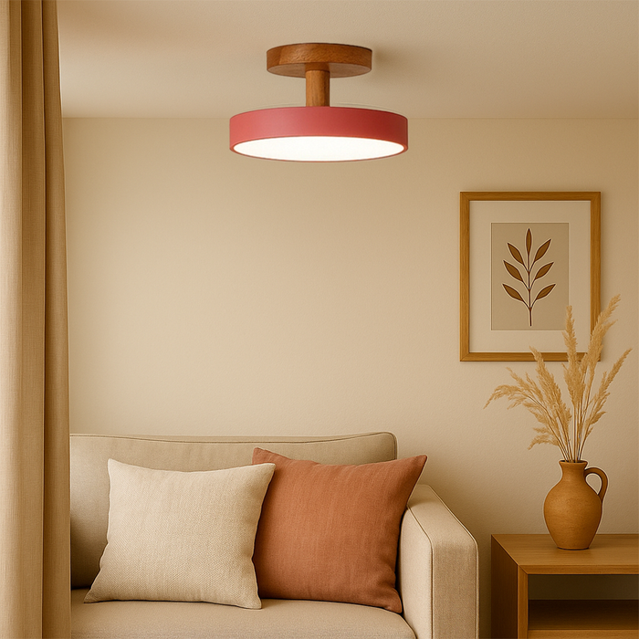 Macaron Loft LED Ceiling Light - Pink