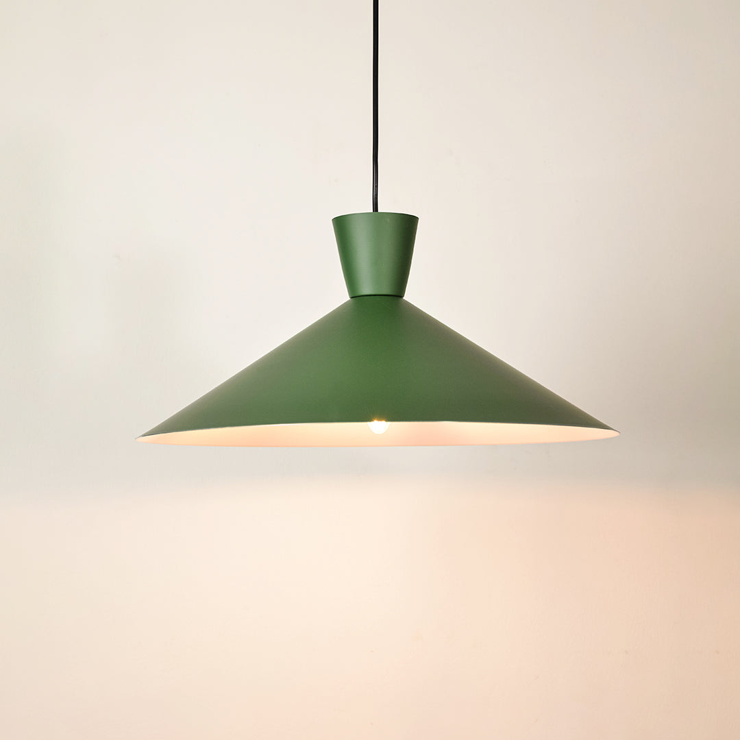 Martinelli Cono Pendant Light - Green