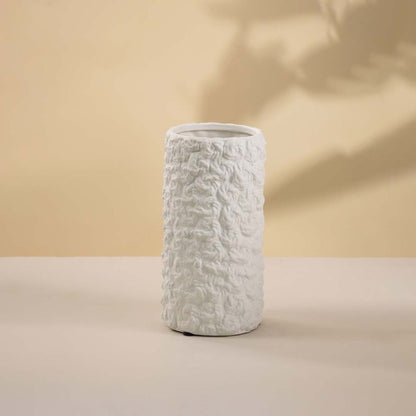 Menhir White Ceramic Vase - Large