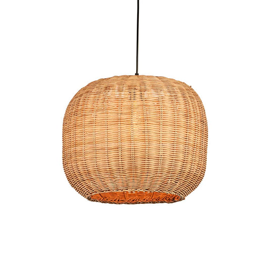 Mid Century Wicker Pendant Lamp