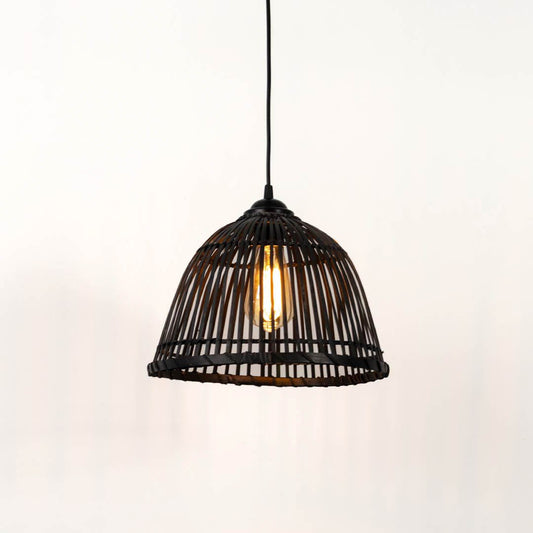 Midnight Stripes Bamboo Pendant Lamp