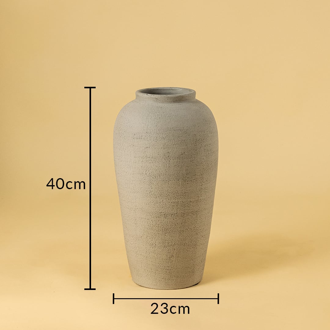 milkstone terracotta vase small dimensions
