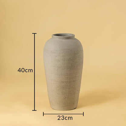 milkstone terracotta vase small dimensions