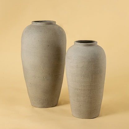 milkstone terracotta vase small grouped