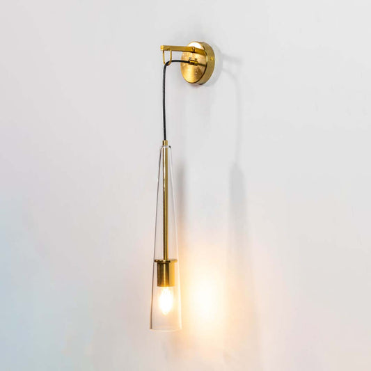 Modern Crystal Glass Baseball Bat Sconce Lamp